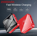 20000mAh Wireless & USB Power Bank with 3 Ports