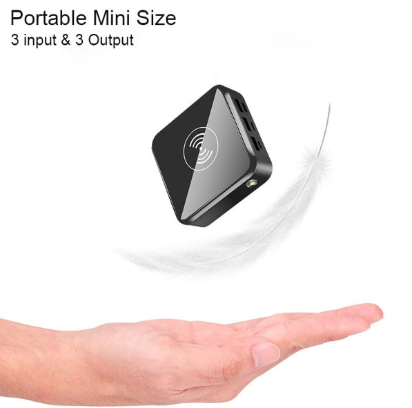 20000mAh Wireless & USB Power Bank with 3 Ports