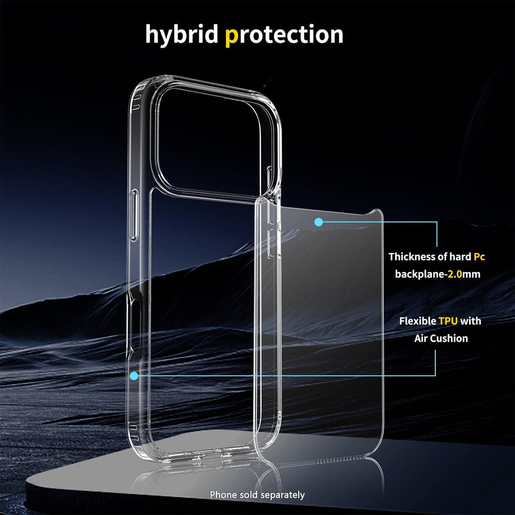 iPhone 17 Pro Clear Case - Slim, Anti-Slip Grip | Venture Series