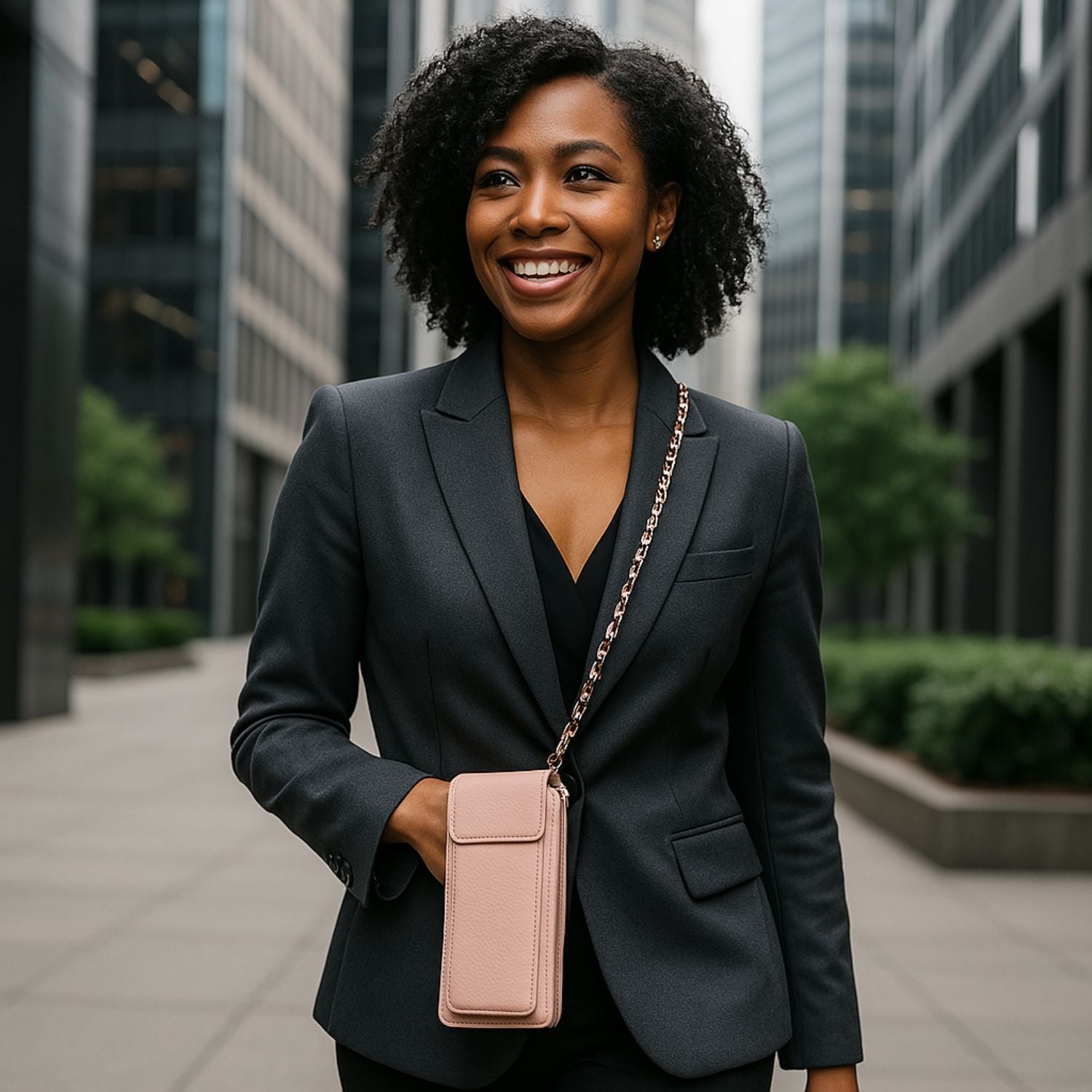 Leather Yellow Crossbody Bag Phone Wallet - Columbus