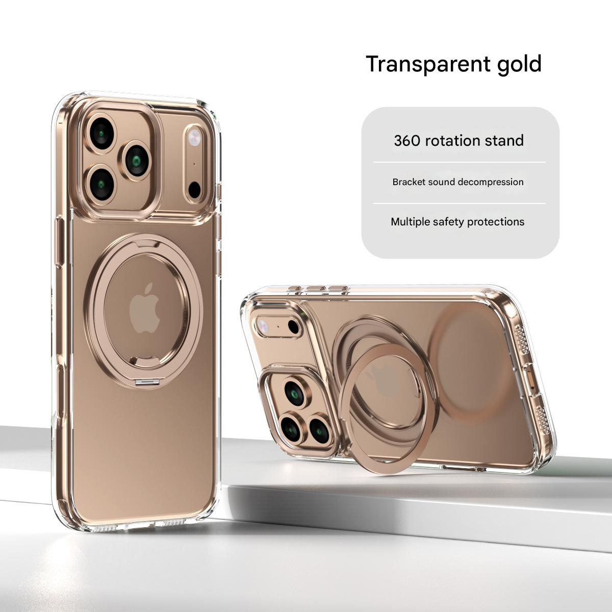 Suitable for Apple Iphone 14/15/16/17 Plus/Air/Pro/Max Magnetic Gear Holder Phone Case