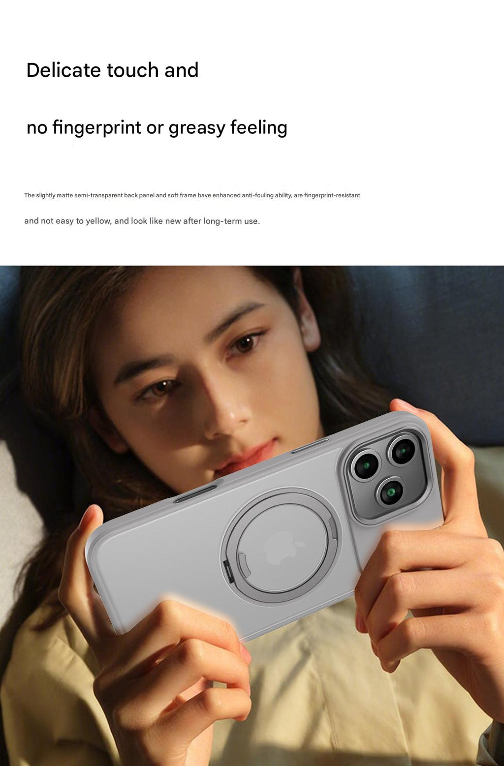 Suitable for Apple Iphone 14/15/16/17 Plus/Air/Pro/Max Magnetic Gear Holder Phone Case