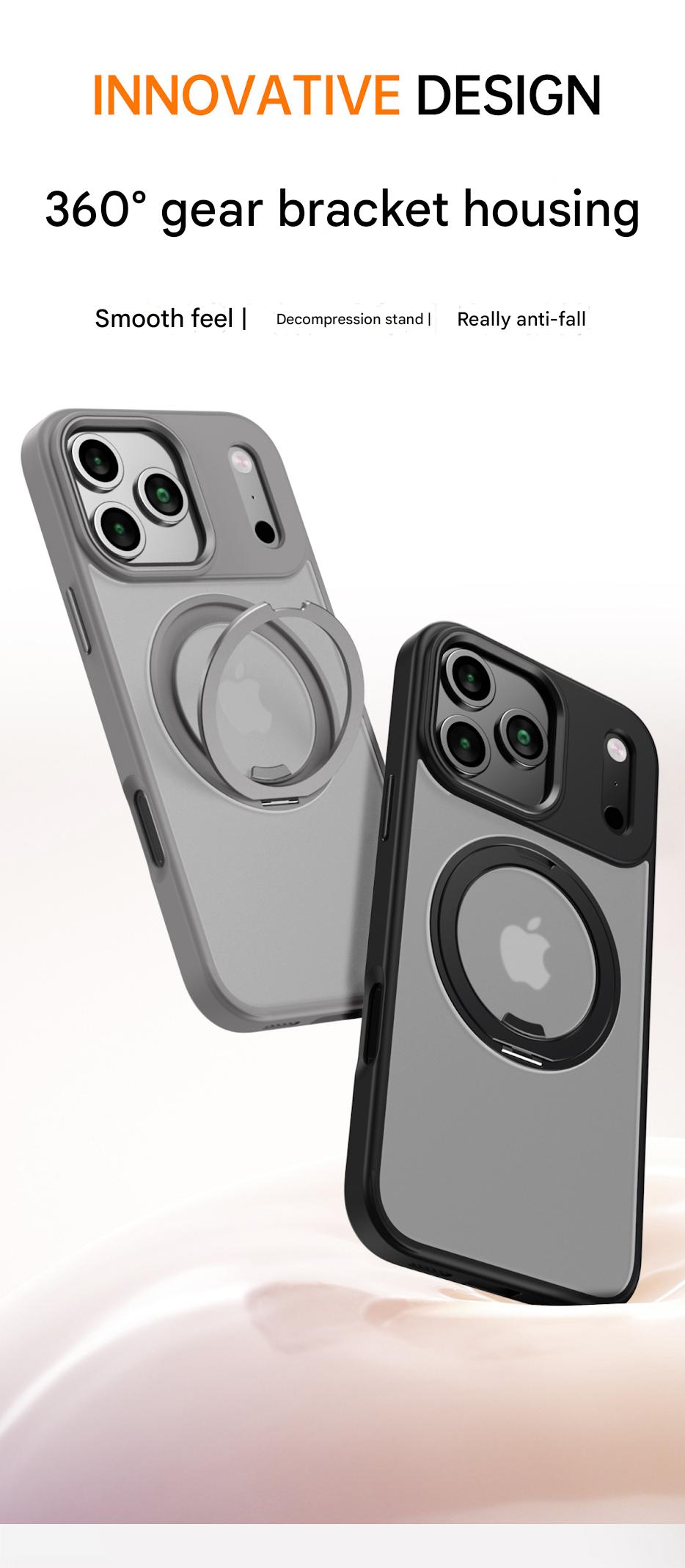 Suitable for Apple Iphone 14/15/16/17 Plus/Air/Pro/Max Magnetic Gear Holder Phone Case